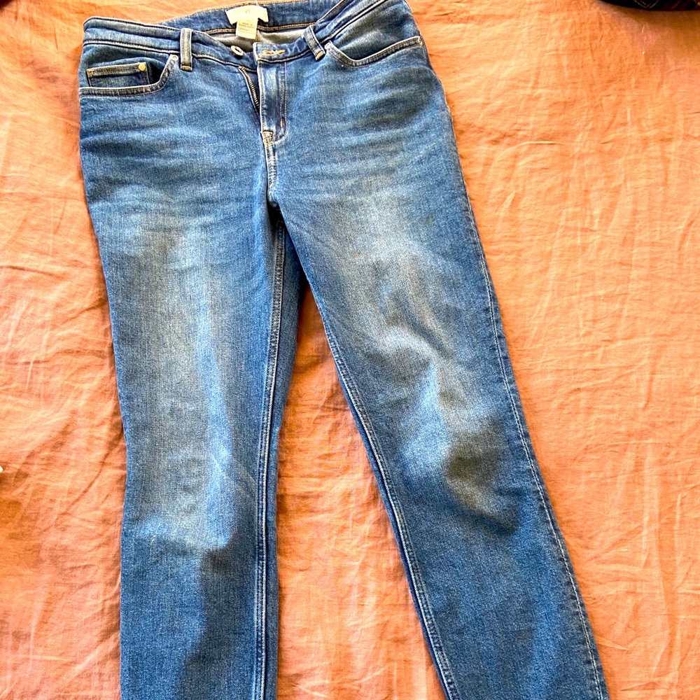 H&M mom jeans straight legged.
